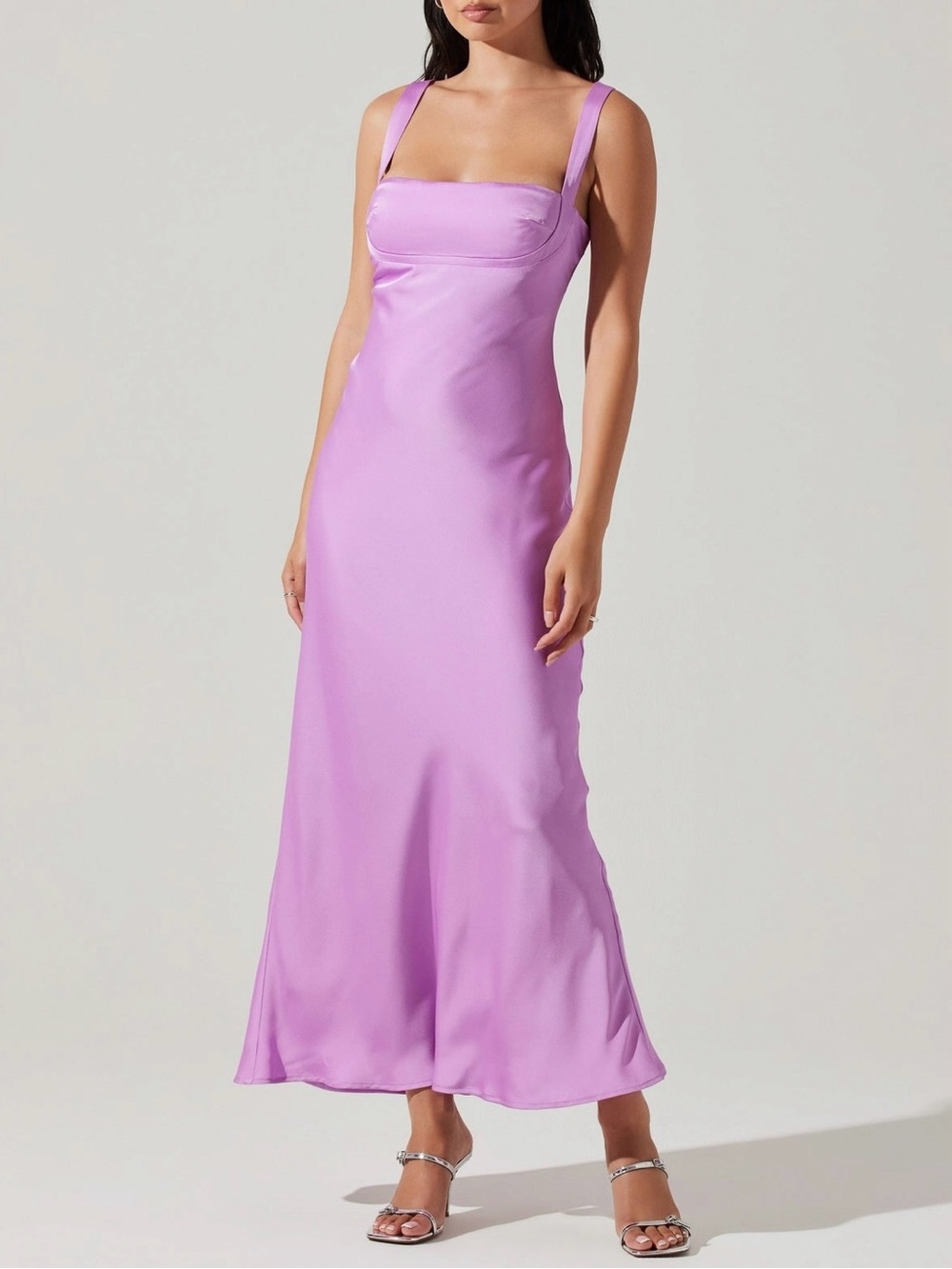 NWT✨ | ASTR The Label | Stacie Satin Maxi Dress - Lilac Purple